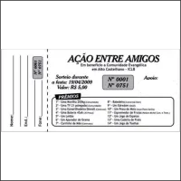 BLOCO DE RIFA PERSONALIZADA  Com  50 Folhas  - Foto 2