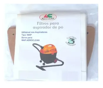 Saco Descartavel Aspirador Wap Aeroclean Kit com 3 Unidades