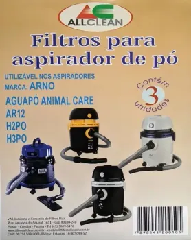 Saco descartável Água e pó H2PO  AR12 H3PO AGUA PÓ ANIMAL CARE- Arno kit com 03 unidades