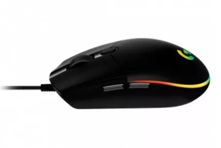 Mouse Gamer Logitech G G203 Lightsync Rgb Até 8.000 Dpi Preto