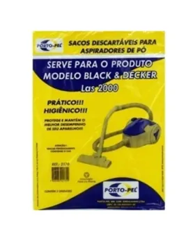 saco descartavel las 2000 black & decker kit com 3 peças