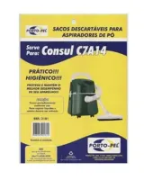 Saco Descartavel Consul Super C7A14 kit com 3 peças — imagem principal