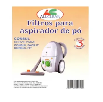 Saco Descartavel Consul Facilite, Consul Fit e Consul Leve kit com 3 pçs