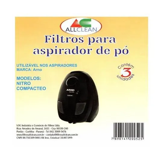 saco descartavel arno nitro  e compacteo kit com 3 peças