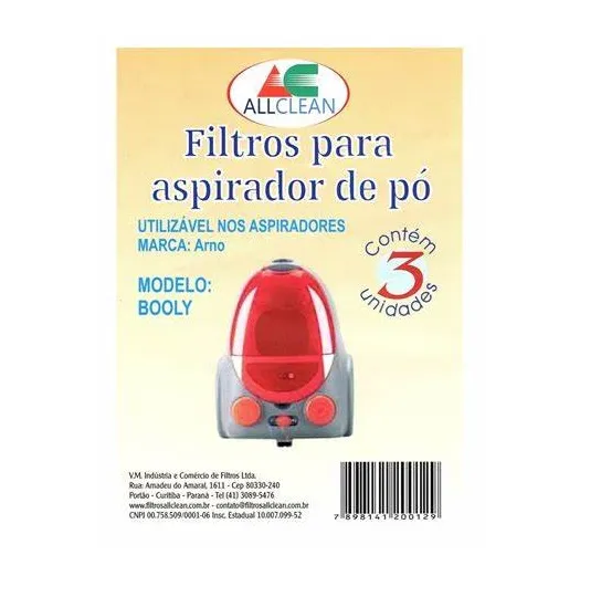 Saco descartável Arno Booly - kit com 03 unidades