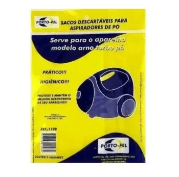 Saco Descartavel Arno Turbo pó c/ 5 unidades
