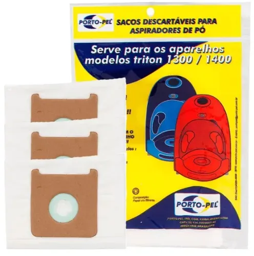 Saco Descartavel Arno Triton Kit com 3 Unidades