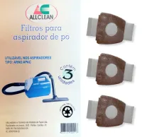 Saco Descartavel Arno APAC Kit com 3 Unidades