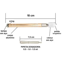 Cortador De Vidro E Espelho Profissional | Corta Vidro E Espelho de Metal C/ Ponteira e Dosador - Foto 3
