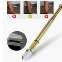 Cortador De Vidro E Espelho Profissional | Corta Vidro E Espelho de Metal C/ Ponteira e Dosador - Foto 4