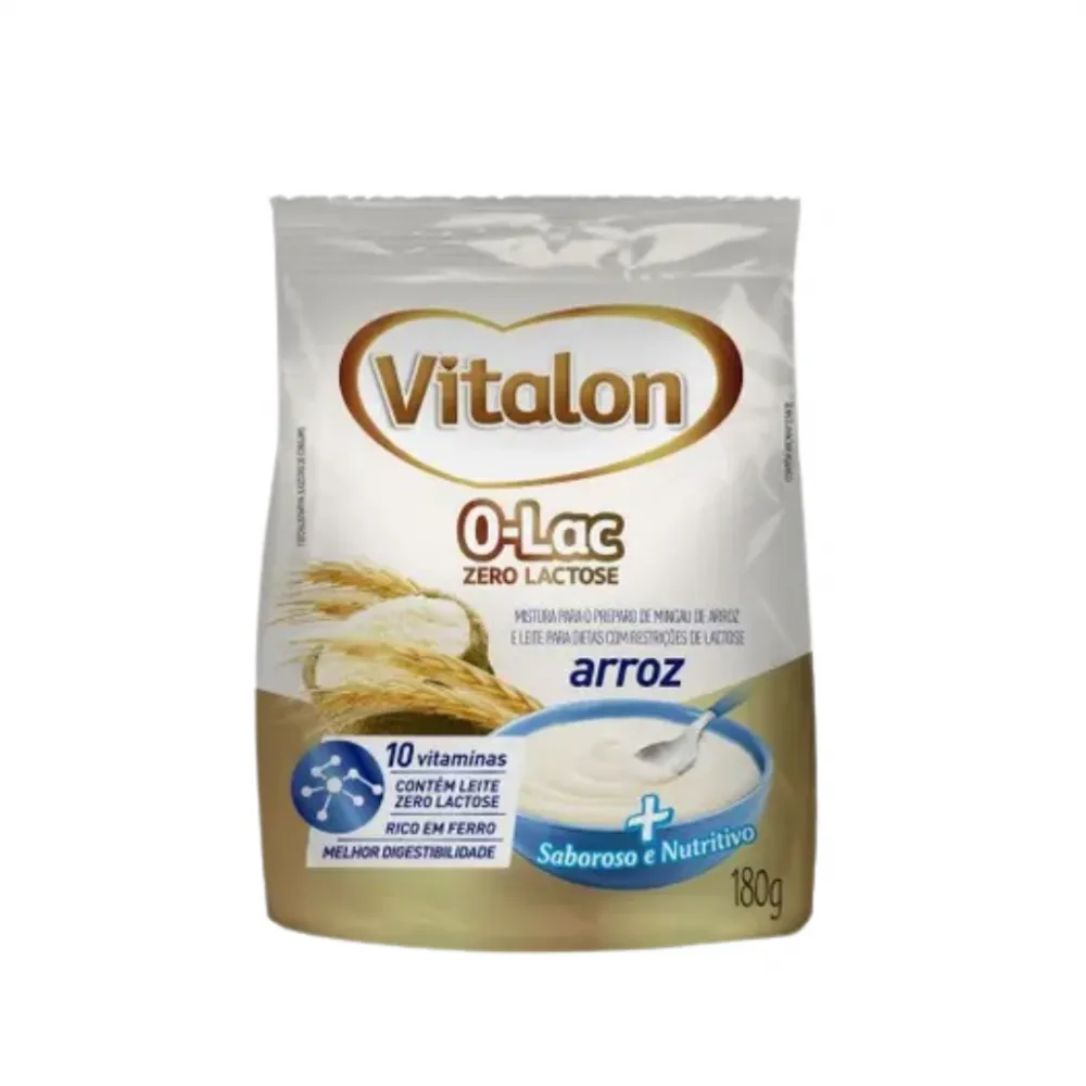 MINGAU VITALON ARROZ 180G ZERO LACTOSE