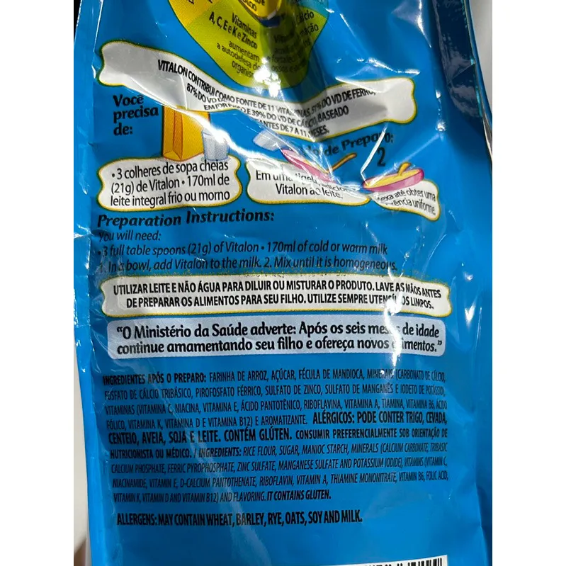 MINGAU VITALON DE AVEIA 180G - Foto 2