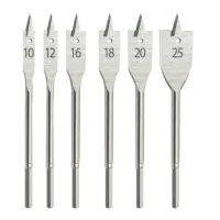 Jogo de Broca Chata para Madeira com 6 Kit Brocas Chata Madeia Marcenaria Móveis - Foto 3