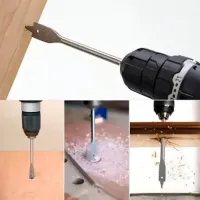 Jogo de Broca Chata para Madeira com 6 Kit Brocas Chata Madeia Marcenaria Móveis - Foto 5