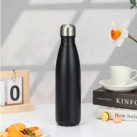 Garrafa Água Squeeze 350ml Térmica Inox Colorida Academia Escola 