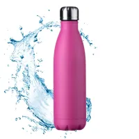 Garrafa Água Squeeze 350ml Térmica Inox Colorida Academia Escola  - Foto 8