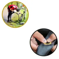 Kit 8 Pçs Reparo Concerto Pneu Bike Bicicleta Remendo Cola Conserto de Roda Camara inflar Cola Borracha Lixa Cola - Foto 3