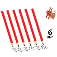 Kit 6 Lápis Carpinteiro Profissional Marceneiro Pedreiro - Foto 3