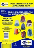 Saco descartável Trio, MaxTrio, Ingenio, Twenty, Sonic, Go, One, Electrolux, kit com 3 unidades — imagem 2