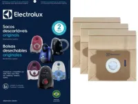 Saco Descartavel Twenty, Trio, MaxTrio, Ingenio, Sonic, Go, One, Original Electrolux, kit com 3 unidades