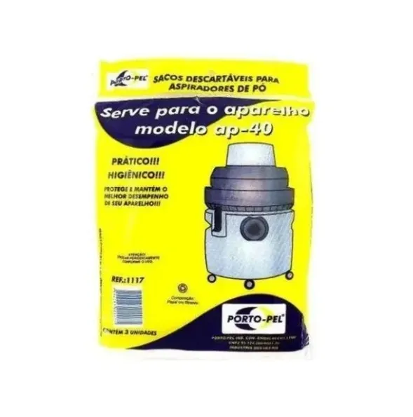 Saco descartável Hidrolux AP40 AP42 - Electrolux Imagem