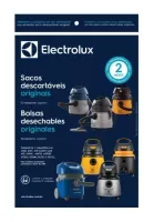 Saco descartável  Flex, A10n1, Awd01, Clean Car, Acqua Power, Gt2000, Gt3000, Gt20n, Aqp10, Aqp20, Electrolux Original Kit com 3 Unidades