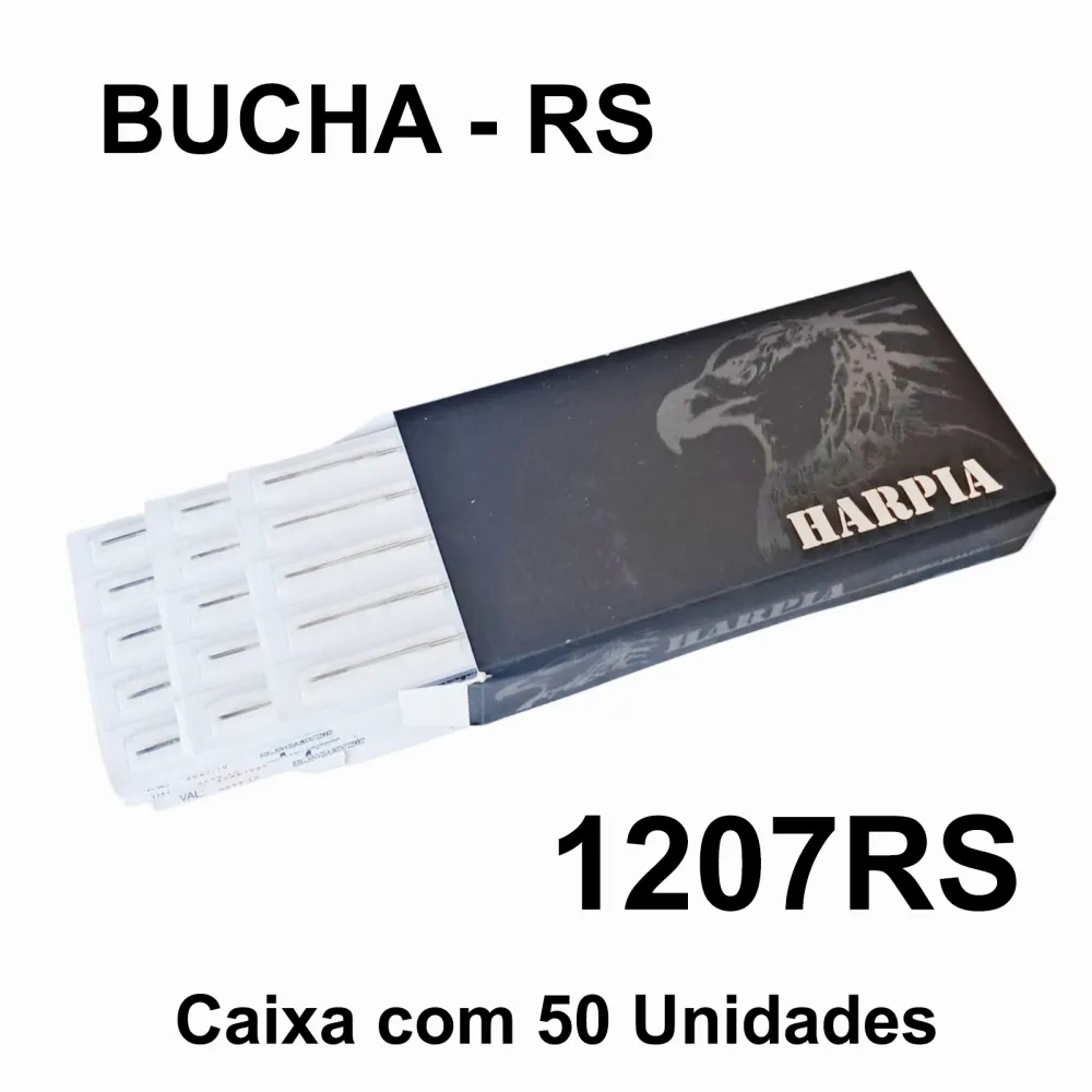 Agulhas HARPIA - BUCHA 1207RS - Caixa c/ 50 agulhas