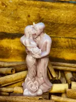 Vela casal com rosa - Foto 5