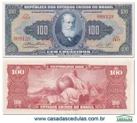 C033 - 100 Cruzeiros (D. Pedro II) - Sob+