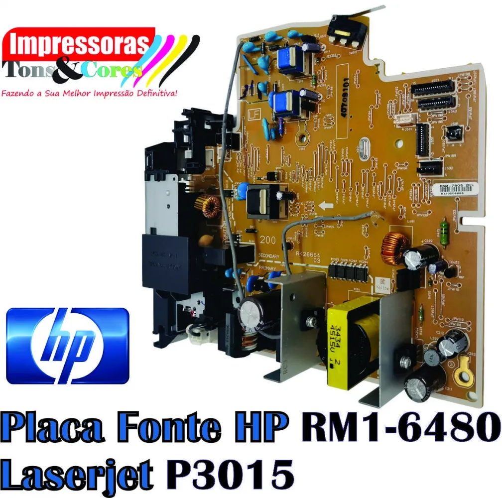 Placa fonte Original HP Laserjet P3015 RM1-6480 110V