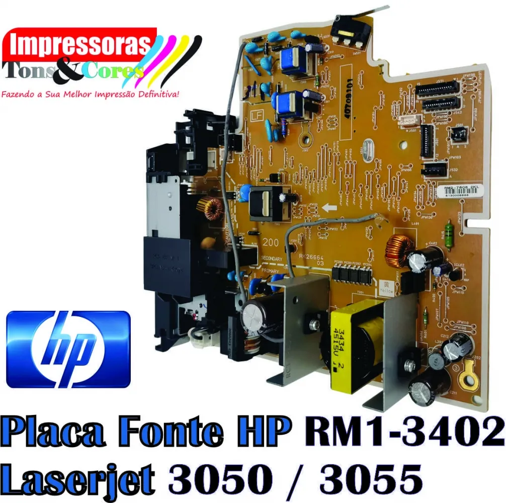 Placa fonte Original HP Laserjet 3050 | 3055 | RM1-3402 110V