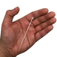 100un Abraçadeira Nylon Enforca Gato Branca 200x 2,5x 1,17mm Cor Branco - Foto 2