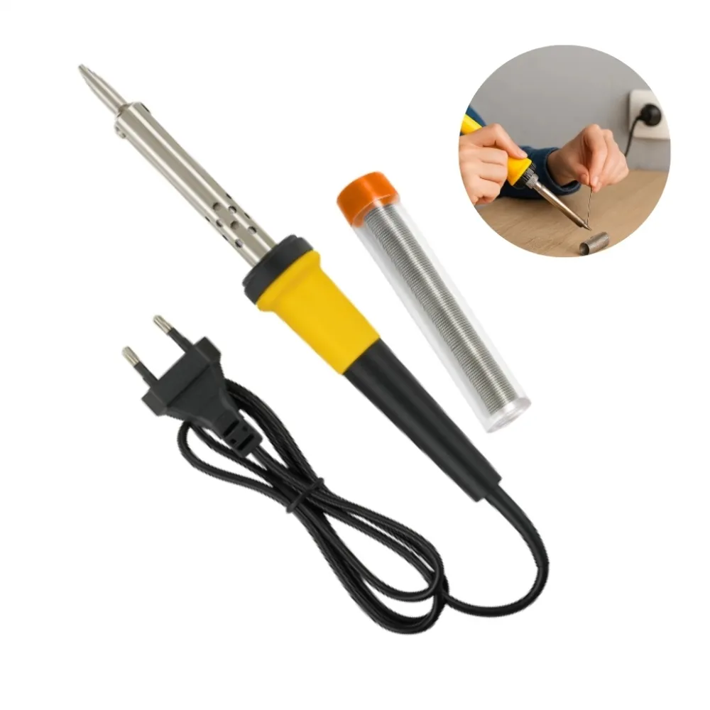 Kit Ferro De Solda Soldar Soldador 110v 30w Com Estanho Resistente ou Ferro de Solda ou Estanho