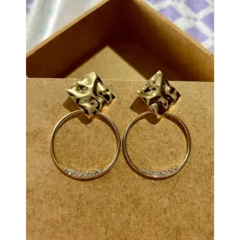 Brinco Vitta Prata ou Dourado - Foto 2