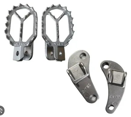 PEDALEIRA CRF 250F INOX + SUPORTE - AVTEC