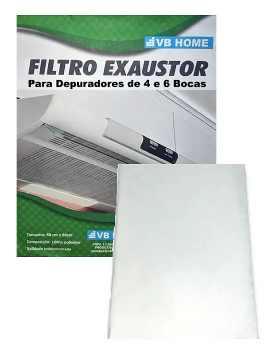 Filtro para Exaustor de Cozinha 80cm x 60cm contem 1 Unidade Imagem