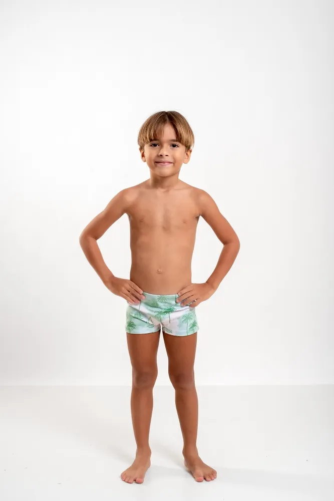 Sunga Infantil - Verde Tropical