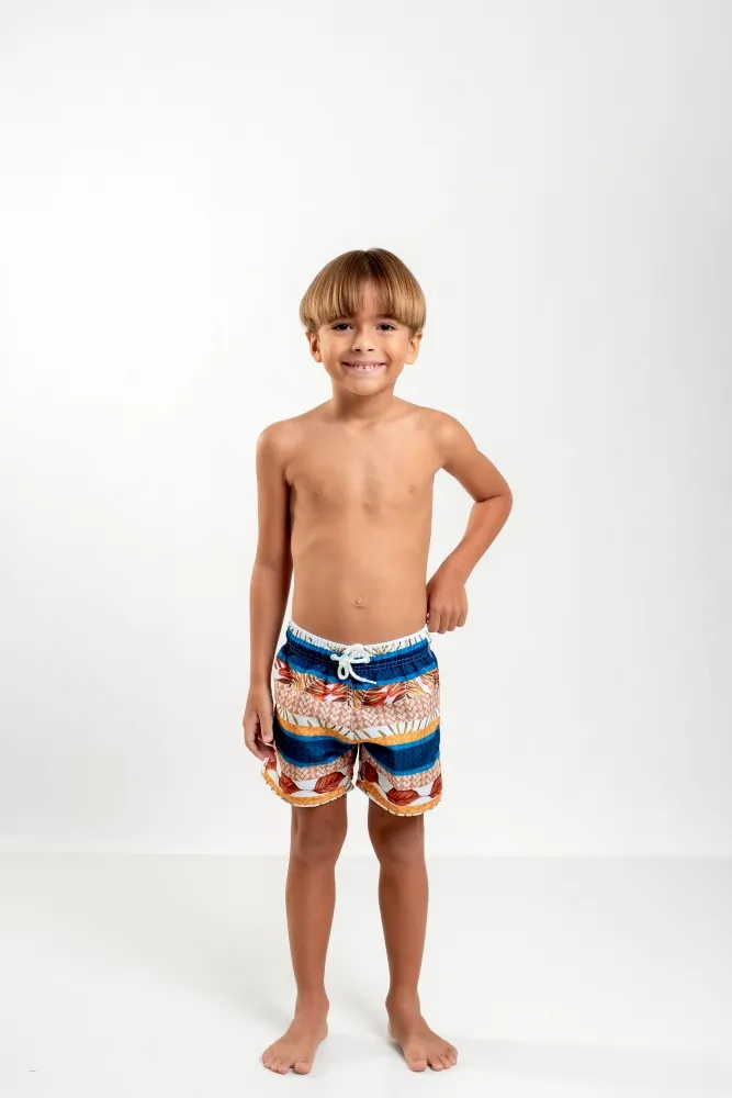 Short Infantil  - Palha e Mar