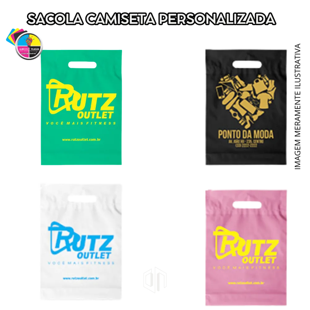 Sacola Camiseta Personalizada