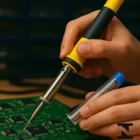 01 Tubo Solda Estanho 12g 0,5mm Diâmetro Tubete - Foto 2