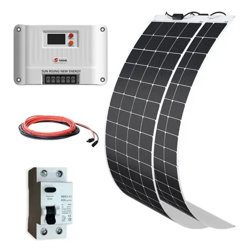 Kit 360w Mppt Completo Painel Solar Flexivel 12v/24v Imagem