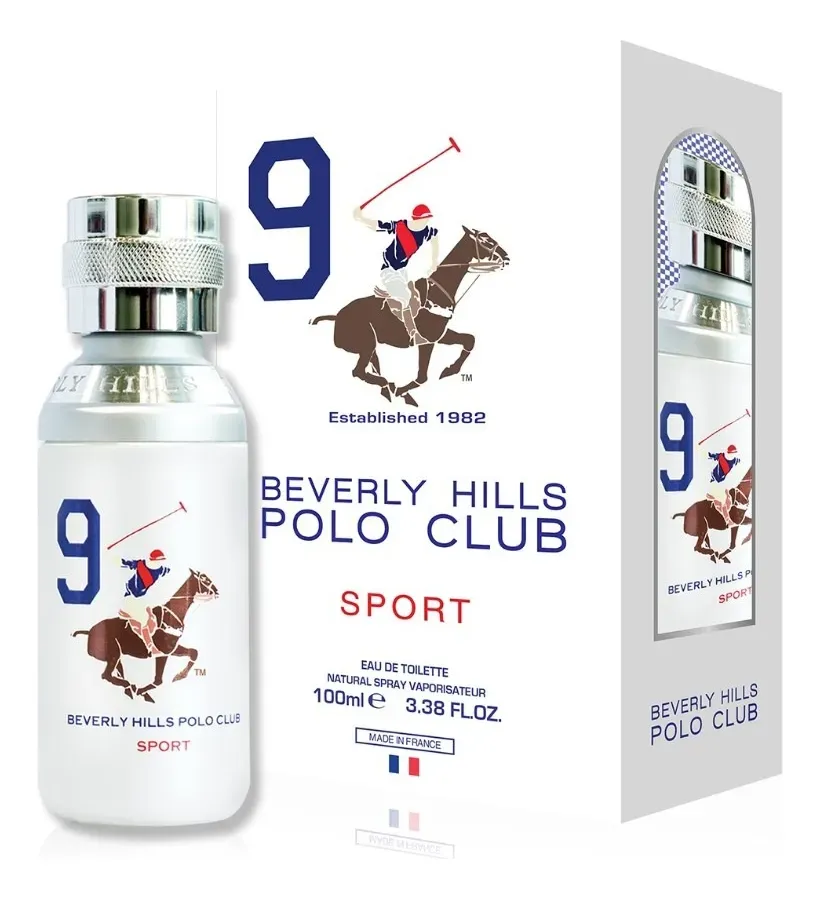 Perfume Beverly Hills Polo Club Sport For Men nº 9 -  Masculino – Eau de Toilette - 100ml Imagem