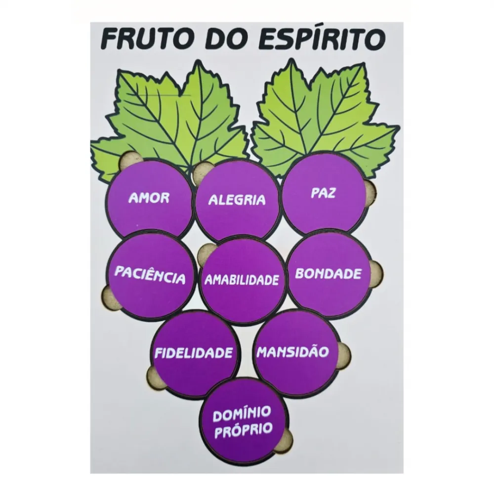 Jogo de Encaixe Fruto do Espírito