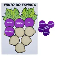 Jogo de Encaixe Fruto do Espírito - Foto 2