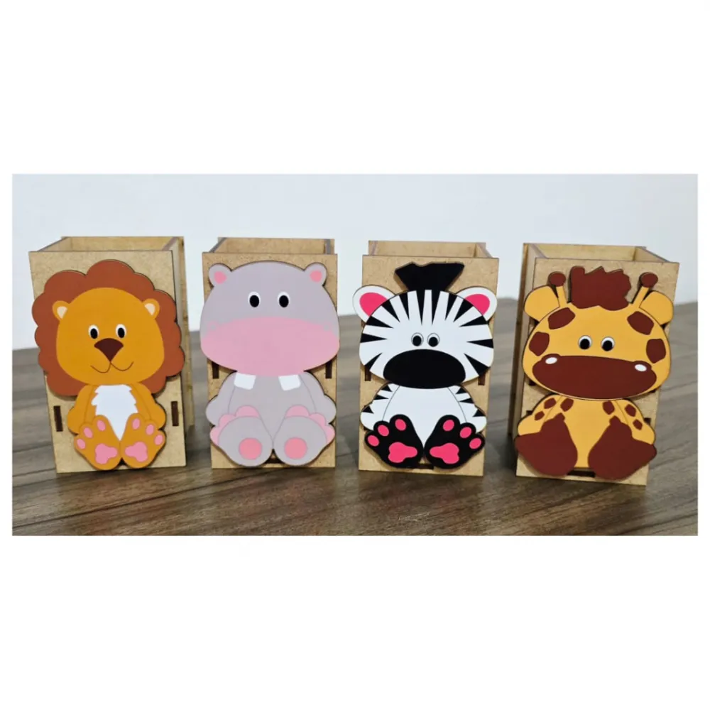 Porta lápis Animais da África