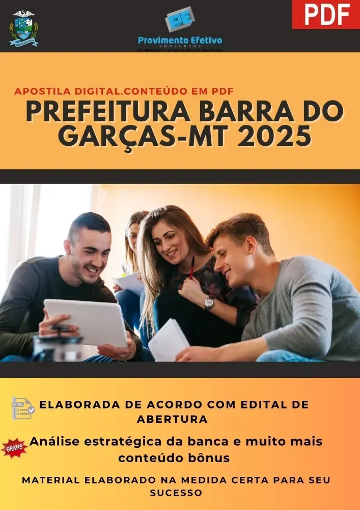 Apostila Prefeitura Barra do Garças MT Controlador Interno 2025