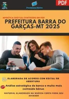 Apostila Prefeitura Barra do Garças MT Especialista Medicina de Família 2025