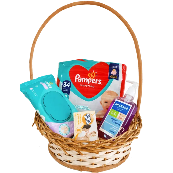 Cesta Maternidade – "Primeiros Cuidados Pampers"