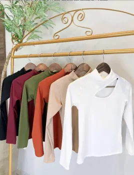 Blusa Recorte Peluciada 