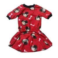 Roupa pet inverno vestido feito de soft, super quentinho e confortável para cães e gatos - Foto 8